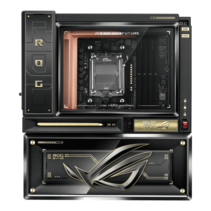 ASUS ROG Crosshair X870E Edition 20 Motherboard | AM5 | DDR5 | WiFi 7 | 10GbE | USB4