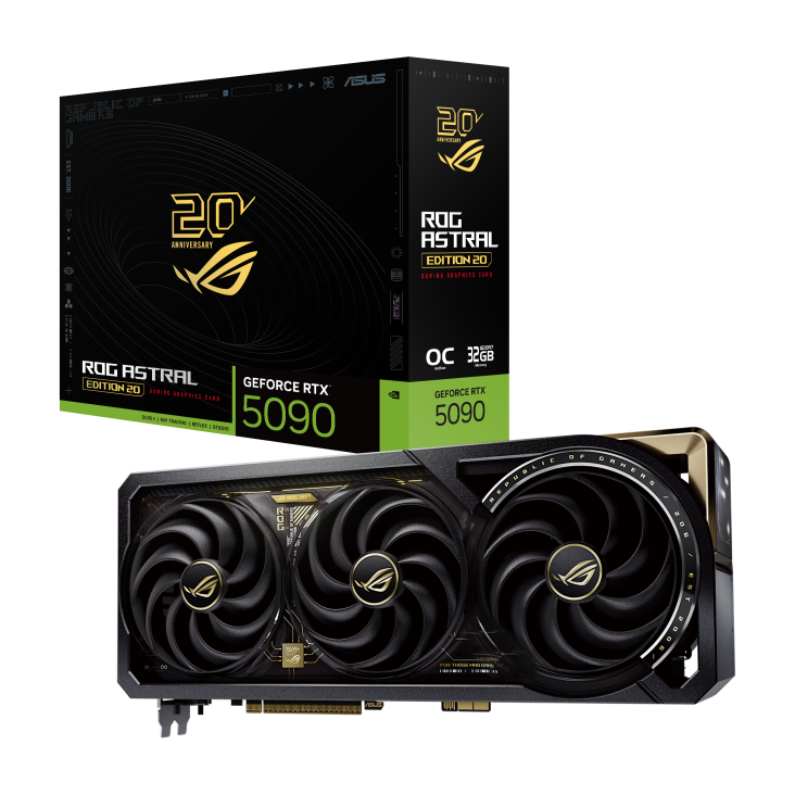 ASUS ROG Astral GeForce RTX 5090 Edition 20 Graphics Card | 32GB GDDR7 | PCIe 5.0