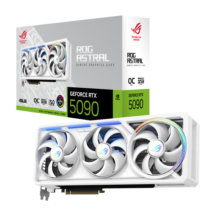 ASUS ROG Astral GeForce RTX 5090 White OC Graphics Card | 32GB GDDR7