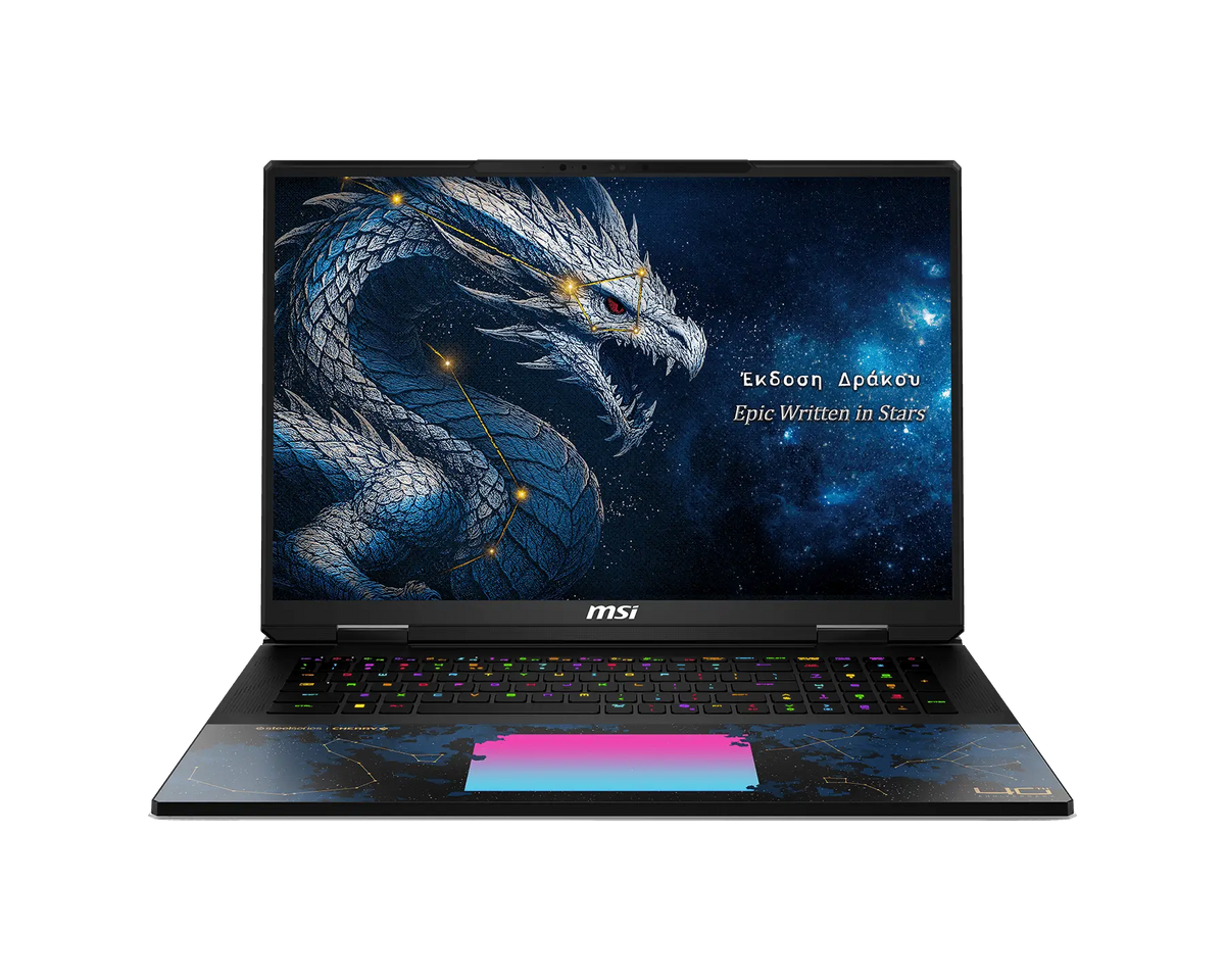MSI Titan 18 HX Dragon Edition Draco Epic Gaming Laptop | RTX 5090 | 18" UHD+ 240Hz